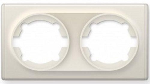 Рамка универсальная OneKeyElectro Florence 2-м. бежевый картинка